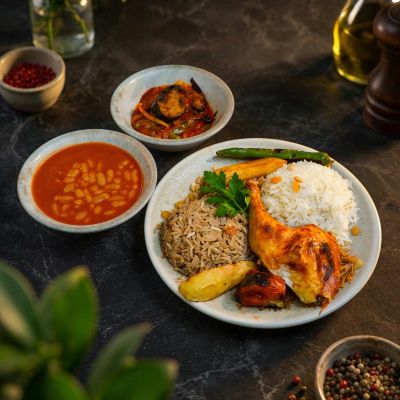 چارێکا مریشکێ دگەل برنجی